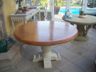 Finished Breakfast table Round