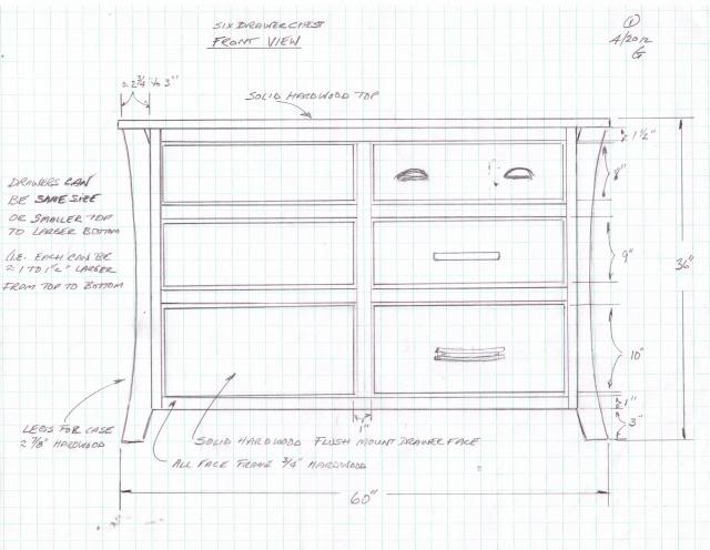 Wooden Armoire Drawing