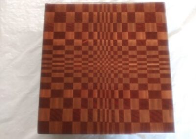 Rectangle checkered cutting board butcher
