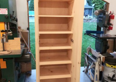 hard wood Garage pantry