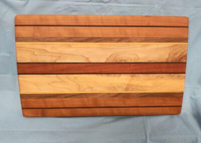 walnut wide plank round cutting board